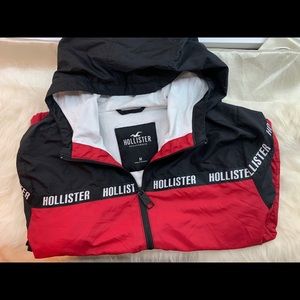 Red Hollister Logo Windbreaker